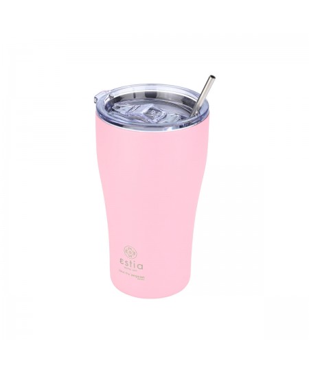 ESTIA ΘΕΡΜΟΣ COFFEE MUG SAVE THE AEGEAN 500ml BLOSSOM ROSE