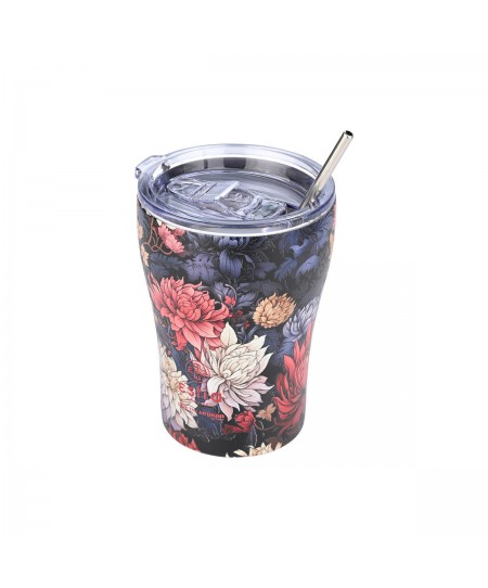 ESTIA ΘΕΡΜΟΣ COFFEE MUG SAVE THE AEGEAN 350ml MIDNIGHT BLOSSOM