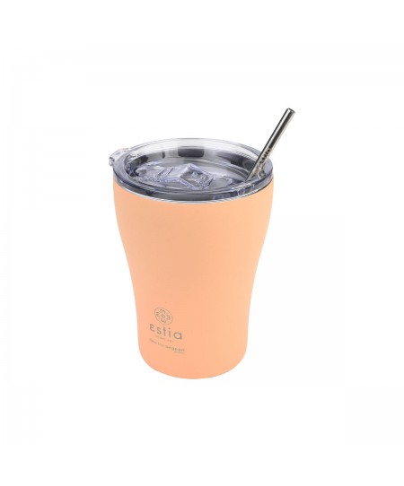 ESTIA ΘΕΡΜΟΣ COFFEE MUG SAVE THE AEGEAN 350ml PEACH FUZZ