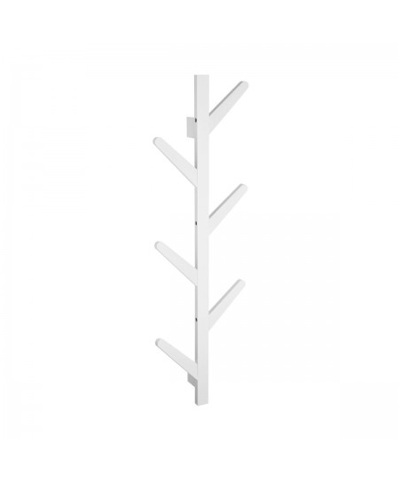 ESTIA ΚΡΕΜΑΣΤΡΑ ΤΟΙΧΟΥ BAMBOO ΚΑΘΕΤΗ 6 ΘΕΣΕΩΝ ΜΕ ΠΛΑΚΕ ΓΑΝΤΖΟΥΣ ΛΕΥΚΗ