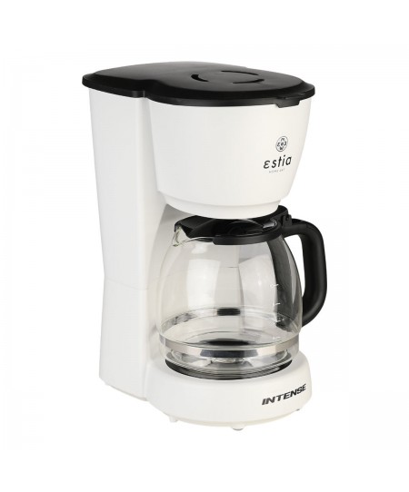 ESTIA ΚΑΦΕΤΙΕΡΑ ΦΙΛΤΡΟΥ INTENSE LUMINUS ΠΛΑΣΤΙΚΗ 1000w ΜΕ ΓΥΑΛΙΝΗ ΚΑΝΑΤΑ 1.25lt ΜΑΤ