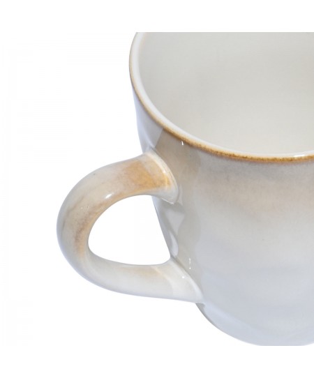 ESTIA ΚΟΥΠΑ ΚΑΦΕ VIGNETTE STONEWARE 400ml IVORY