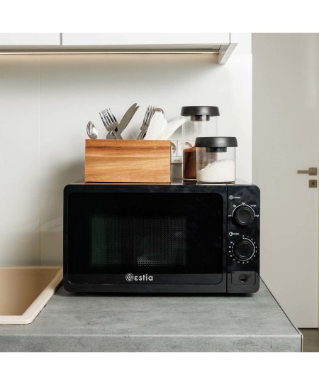ESTIA ΦΟΥΡΝΟΣ ΜΙΚΡΟΚΥΜΑΤΩΝ WAVE PRO 700w 20lt ΜΑΥΡΟΣ 06-25908