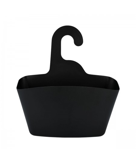 ESTIA ΘΗΚΗ ΟΡΓΑΝΩΣΗΣ ΜΠΑΝΙΟΥ ΚΡΕΜΑΣΤΗ 24x7x25cm ΜΑΥΡΗ