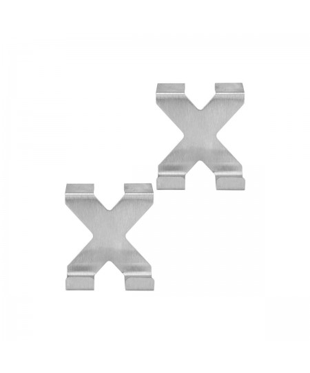 ESTIA ΚΡΕΜΑΣΤΡΑ ΔΙΠΛΗ ΜΕΤΑΛΙΚΗ ΙΝΟΞ ΣΕΤ 2 TEM.