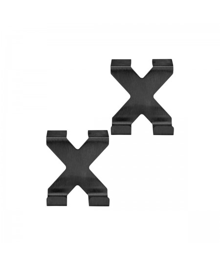 ESTIA ΚΡΕΜΑΣΤΡΑ ΔΙΠΛΗ ΜΕΤΑΛΙΚΗ ΜΑΥΡΗ ΣΕΤ 2 TEM.