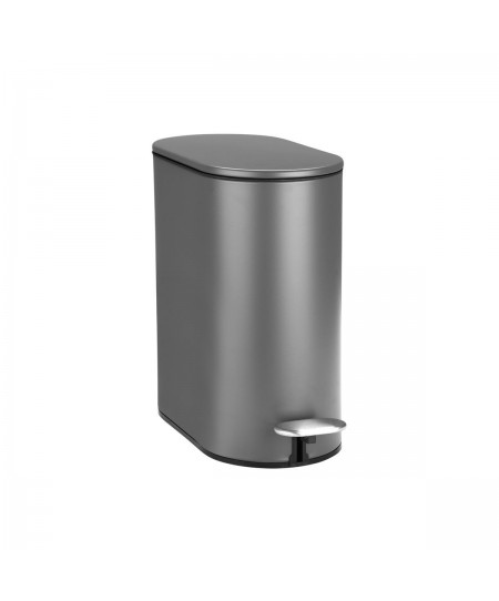 ESTIA ΧΑΡΤΟΔΟΧΕΙΟ ΜΠΑΝΙΟΥ SLIM SOFT CLOSE 5lt ΜΑΤ ΓΚΡΙ 02-21931