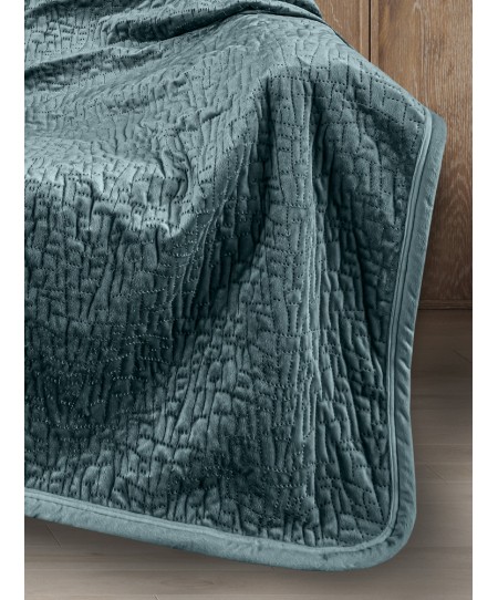 Ριχτάρι Bolzano Emerald 130x170 + Διακοσμητική Μαξιλαροθήκη