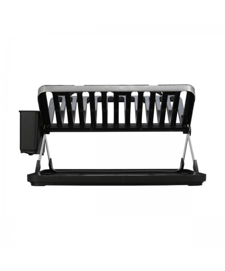 ESTIA ΠΙΑΤΟΘΗΚΗ ΑΝΑΔΙΠΛΟΥΜΕΝΗ ΑΝΟΞΕΙΔΩΤΗ 2 ΕΠΙΠΕΔΩΝ 48x35.4x27.2cm ΜΑΥΡΗ