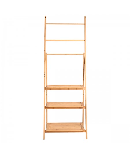 ESTIA ΡΑΦΙΕΡΑ ΔΑΠΕΔΟΥ ΟΡΓΑΝΩΣΗΣ ΒΑΜΒΟΟ ESSENTIALS ΜΕ 3 ΡΑΦΙΑ ΦΥΣΙΚΟ ΧΡΩΜΑ 02-27490