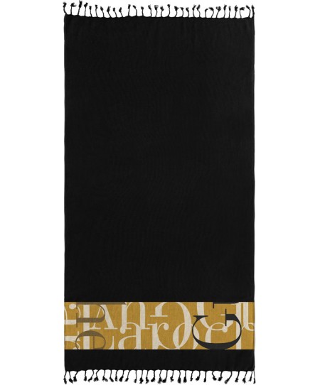 Πετσέτα Θαλάσσης Pestemal 25 Black 90x170