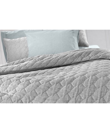 Σετ 2τμχ Κουβερλί Kiara Grey 250x240