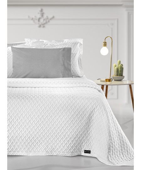 Κουβέρτα Bello White 245x260