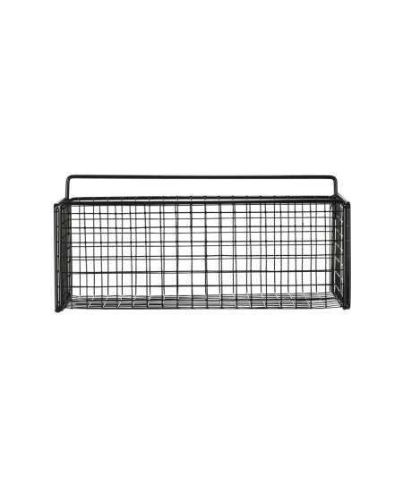 ESTIA ΚΑΛΑΘΙ ΟΡΓΑΝΩΣΗΣ CAGE ΚΡΕΜΑΣΤΟ ΜΕΤΑΛΛΙΚΟ 36x15x13cm ΜΑΥΡΟ