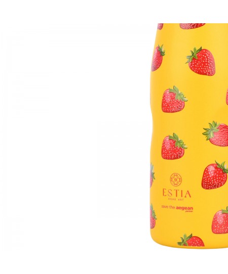 ESTIA ΘΕΡΜΟΣ TRAVEL FLASK SAVE THE AEGEAN 500ml BERRY BRIGHT