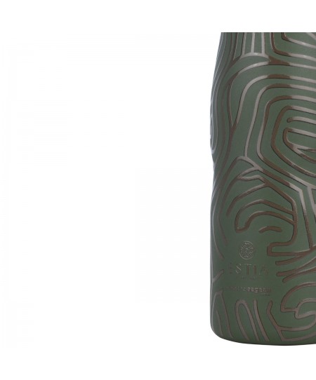 ESTIA ΘΕΡΜΟΣ TRAVEL FLASK SAVE THE AEGEAN 500ml OLIVE FLOW