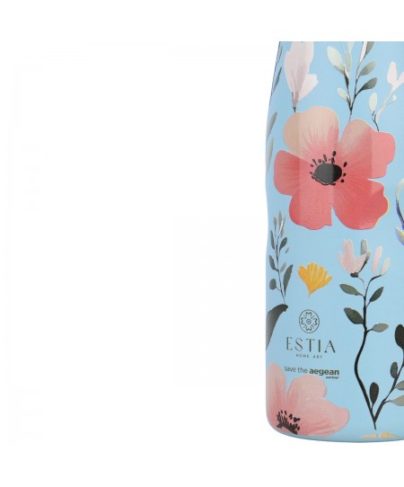 ESTIA ΘΕΡΜΟΣ TRAVEL FLASK SAVE THE AEGEAN 500ml SKY GARDEN