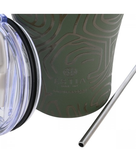 ESTIA ΘΕΡΜΟΣ COFFEE MUG SAVE THE AEGEAN 350ml OLIVE FLOW