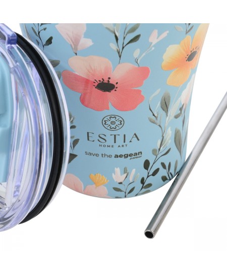 ESTIA ΘΕΡΜΟΣ COFFEE MUG SAVE THE AEGEAN 350ml SKY GARDEN
