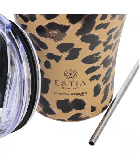 ESTIA ΘΕΡΜΟΣ COFFEE MUG SAVE THE AEGEAN 350ml SPOTTED PROWL