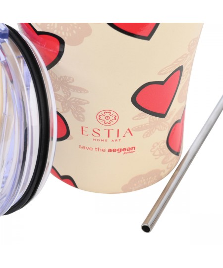 ESTIA ΘΕΡΜΟΣ COFFEE MUG SAVE THE AEGEAN 350ml TENDER LACE