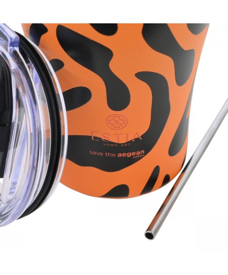 ESTIA ΘΕΡΜΟΣ COFFEE MUG SAVE THE AEGEAN 350ml WILD CLAW