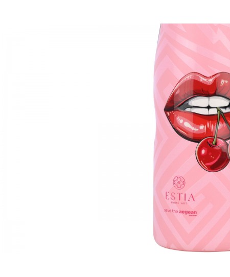 ESTIA ΘΕΡΜΟΣ TRAVEL FLASK SAVE THE AEGEAN 500ml BLUSH POP