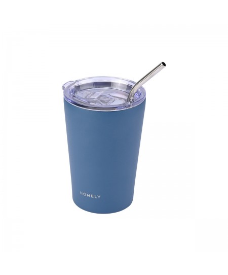 HOMELY ΘΕΡΜΟΣ MUG 400ml INDIGO BLUE