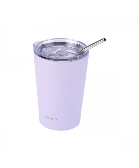 HOMELY ΘΕΡΜΟΣ MUG 400ml LAVENDER FOG