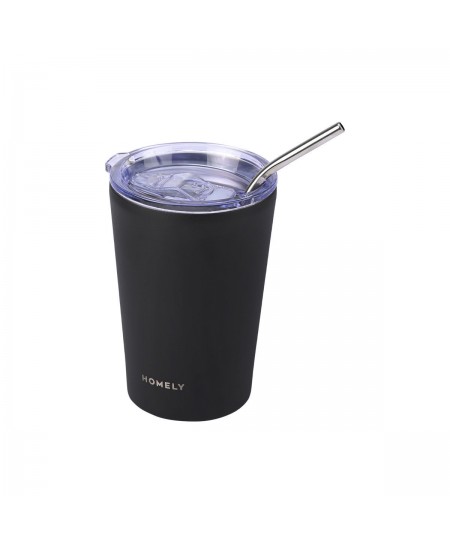 HOMELY ΘΕΡΜΟΣ MUG 400ml MIDNIGHT BLACK