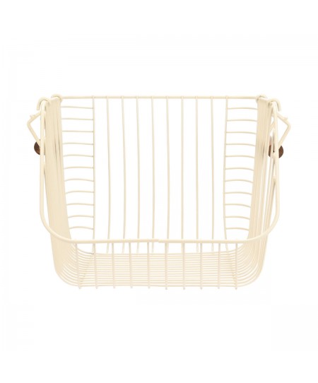 ESTIA ΚΑΛΑΘΙ ΟΡΓΑΝΩΣΗΣ ALLURE ΜΕΤΑΛΛΙΚΟ 26.5x29.5x21.5cm ΣΤΟΙΒΑΖΟΜΕΝΟ IVORY