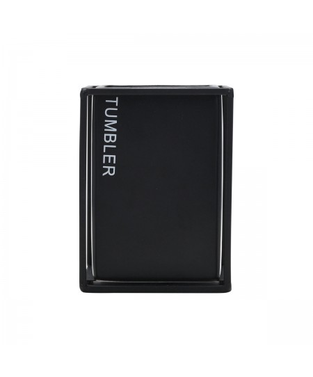 ESTIA ΠΟΤΗΡΑΚΙ ΜΠΑΝΙΟΥ CAGE ΚΕΡΑΜΙΚΟ ΜΑΥΡΟ ΜΕ ΜΕΤΑΛΛΙΚΟ ΠΛΑΙΣΙΟ 8,5Χ12cm