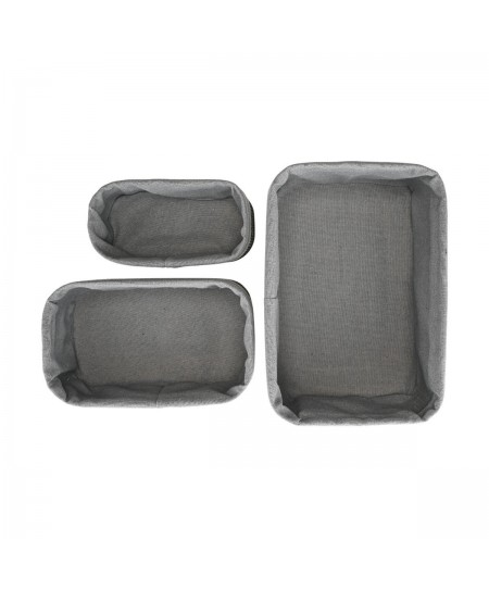 ESTIA ΚΑΛΑΘΙ ΟΡΓΑΝΩΣΗΣ BAMBOO ESSENTIALS ME ΕΠΕΝΔΥΣΗ ΣΕΤ 3ΤΕΜ. ΜΑΥΡΟ