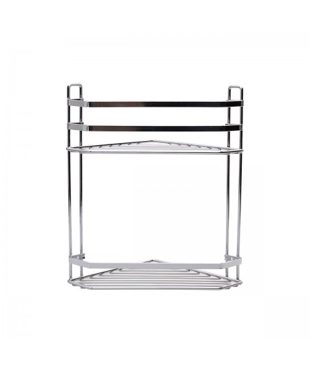 ΕΤΑΖΕΡΑ ELEGANT ΑΝΟΞΕΙΔΩΤΗ ΓΩΝΙΑΚΗ 2 ΘΕΣΕΩΝ 31.7x20cm INOX