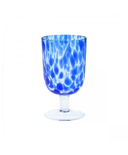 ESTIA ΠΟΤΗΡΙ ΚΡΑΣΙΟΥ COLORBURST ΓΥΑΛΙΝΟ 380ml ΜΠΛΕ ΣΕΤ 6ΤΕΜ.