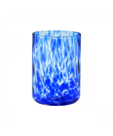 ESTIA ΠΟΤΗΡΙ ΝΕΡΟΥ ΧΑΜΗΛΟ COLORBURST ΓΥΑΛΙΝΟ 360ml ΜΠΛΕ ΣΕΤ 6ΤΕΜ.