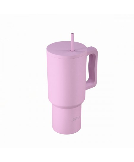 ESTIA ΘΕΡΜΟΣ STRAW TUMBLER XL SAVE THE AEGEAN 900ml LAVENDER