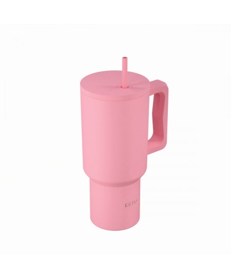 ESTIA ΘΕΡΜΟΣ STRAW TUMBLER XL SAVE THE AEGEAN 900ml ROSE