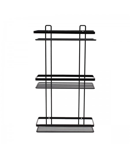 Εταζέρα 3 θέσεων (25X12X46) ELEGANTE ΜΑΥΡΗ 02-8710, ESTIA