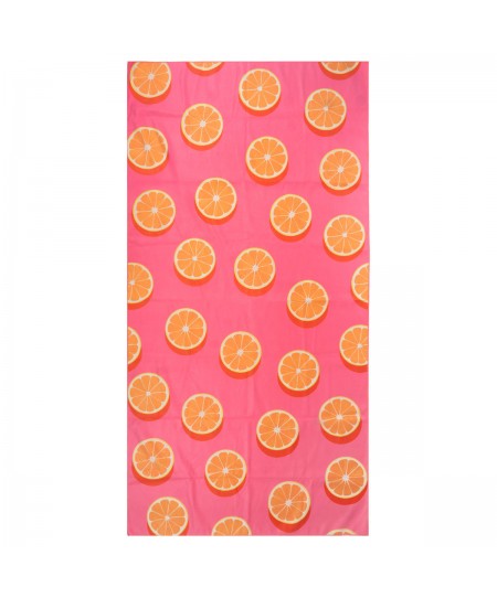 ESTIA ΠΕΤΣΕΤΑ ΘΑΛΑΣΣΗΣ MICROFIBER ΜΕ ΤΣΑΝΤΑΚΙ ORANGE POP 90Χ180