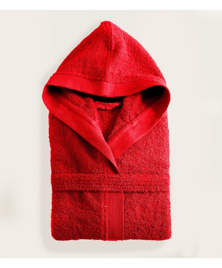 Μπουρνούζι με κουκούλα AMADEUS RED (L), RYTHMOS HOME