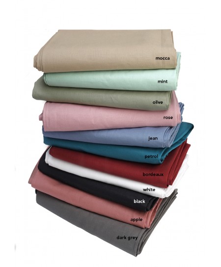 Σεντόνι μεμονωμένο μονό με λάστιχο (100X200+30) URBAN BLACK, MELINEN