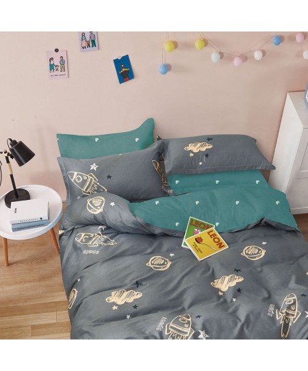 Σετ μαξιλαροθήκες παιδικές (50Χ70) SPACECRAFT, MELINEN