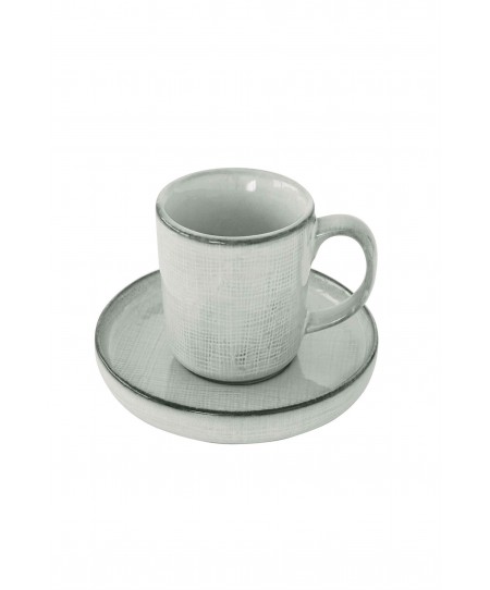 Σετ φλυτζάνια καφέ 6 τεμ. κεραμικά (75ml) COUNTRY GREY, MARVA