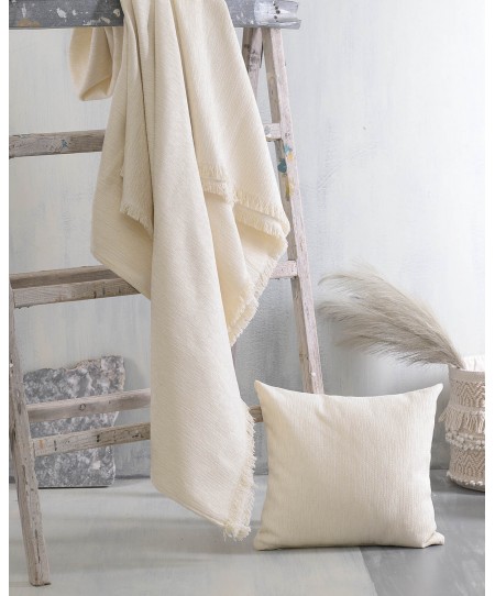 Ριχτάρι πολυθρόνας (160Χ180) ESSIE ECRU, RYTHMOS HOME