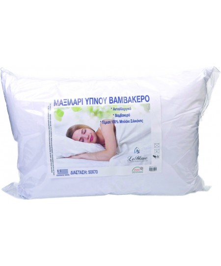 Μαξιλάρι ύπνου (50Χ70) ΜΠΙΛΑΚΙ ΣΙΛΙΚΟΝΗΣ, LE BLANC