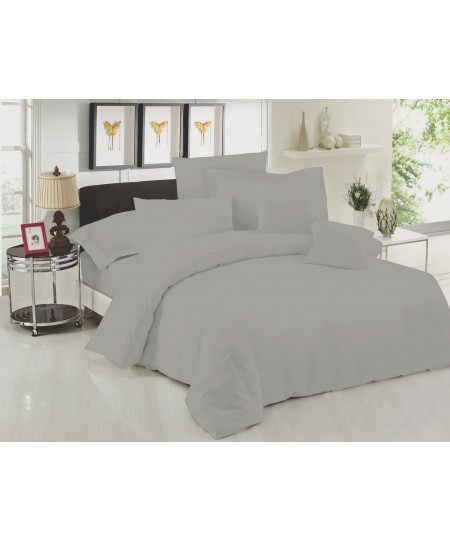 Σετ σεντόνια μονά (170Χ270) PREMIUM DYED DARK GREY, LE BLANC 