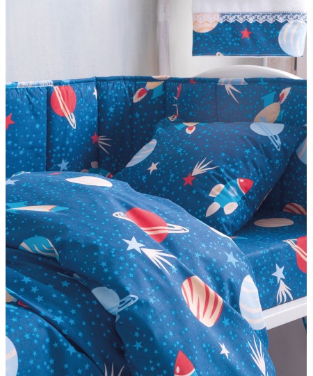 Σετ σεντόνια κούνιας (120Χ160) SPACE ODYSSEY, RYTHMOS HOME