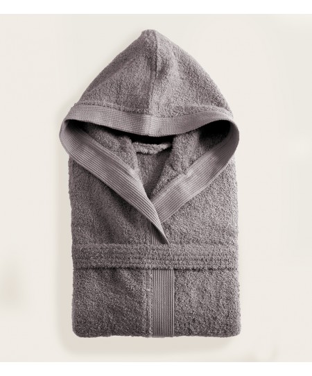 Μπουρνούζι με κουκούλα AMADEUS GREY (S), RYTHMOS HOME