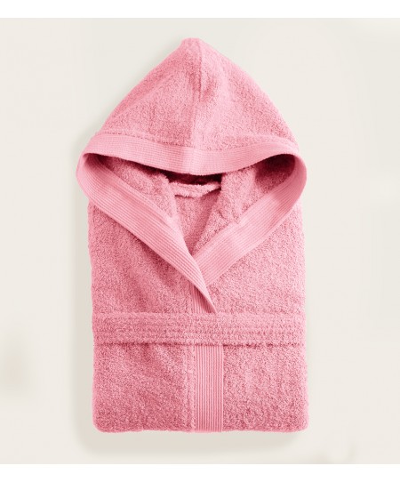 Μπουρνούζι με κουκούλα AMADEUS PINK (XL), RYTHMOS HOME